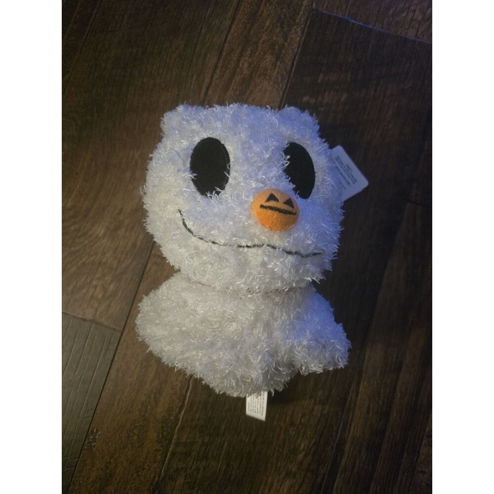 Disney Parks Baby Zero Plush 7 in Nightmare Before Christmas Round Ghost Dog NWT